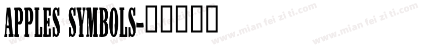 apples symbols字体转换